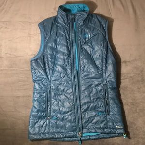 REI Puffer Vest Blue/Teal Pertex Quantum Eco Down